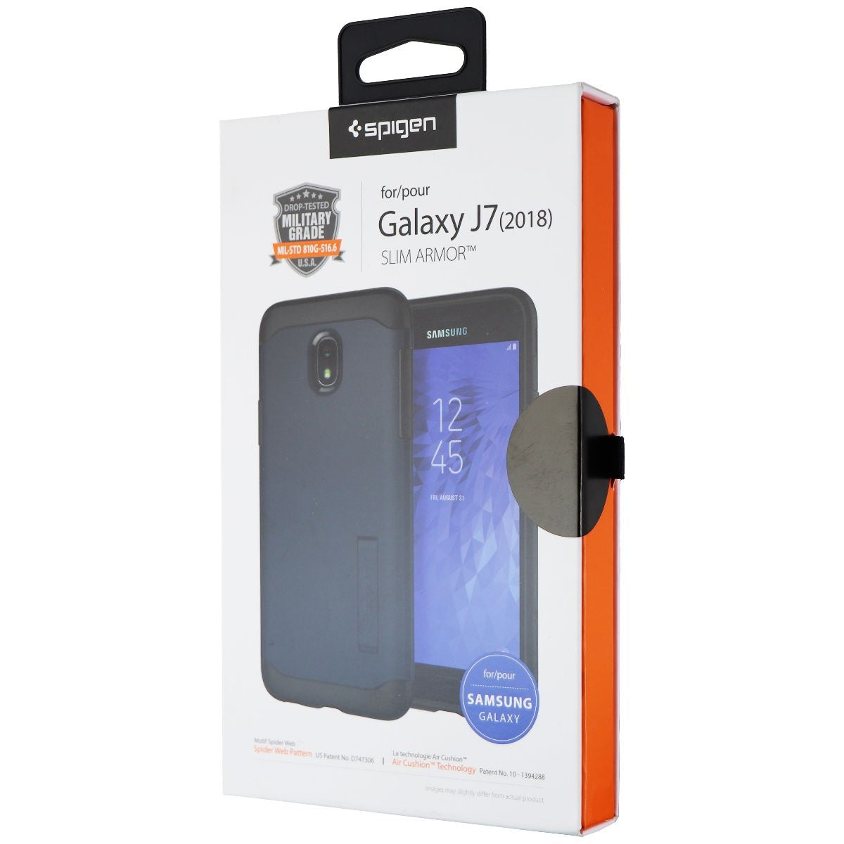 Spigen Slim Armor Series Dual Layer Case for Galaxy J7 (2018) - Metal Slate Cell Phone - Cases, Covers & Skins Spigen - Simple Cell Bulk Wholesale Pricing - USA Seller