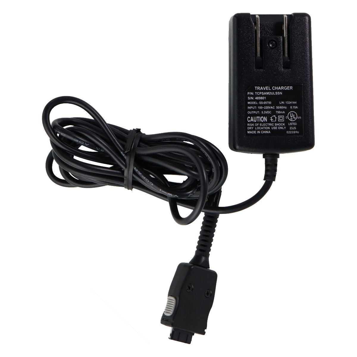 (5.3V/750mA) Travel Charger - Black (SS-05750 / TCPSAM2ULSSN / 48901) Cell Phone - Chargers & Cradles Unbranded - Simple Cell Bulk Wholesale Pricing - USA Seller