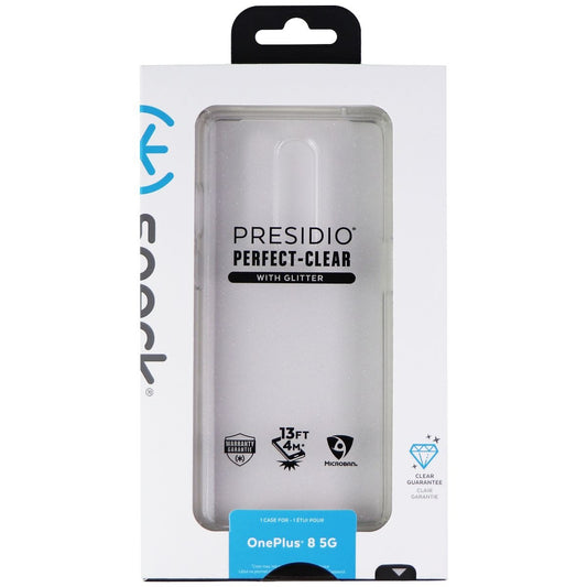 Speck Presidio Perfect-Clear Case for One Plus 8 5G Case - Gold Glitter/Clear Cell Phone - Cases, Covers & Skins Speck - Simple Cell Bulk Wholesale Pricing - USA Seller