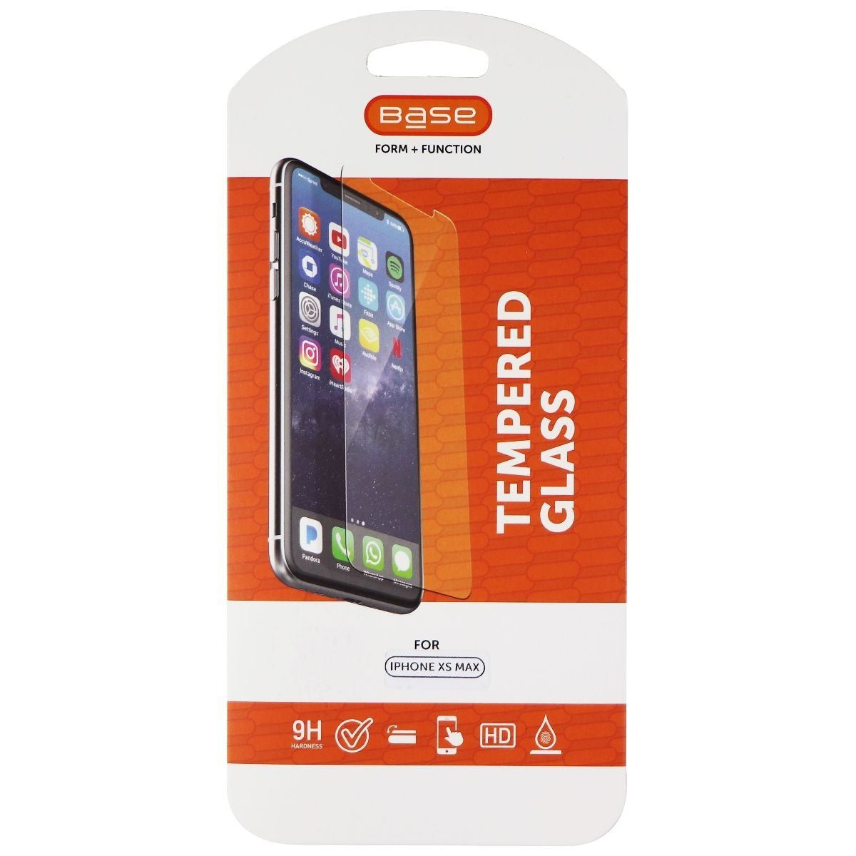 Base Tempered Glass Screen Protector for Apple iPhone Xs Max - Clear Cell Phone - Screen Protectors Base - Simple Cell Bulk Wholesale Pricing - USA Seller