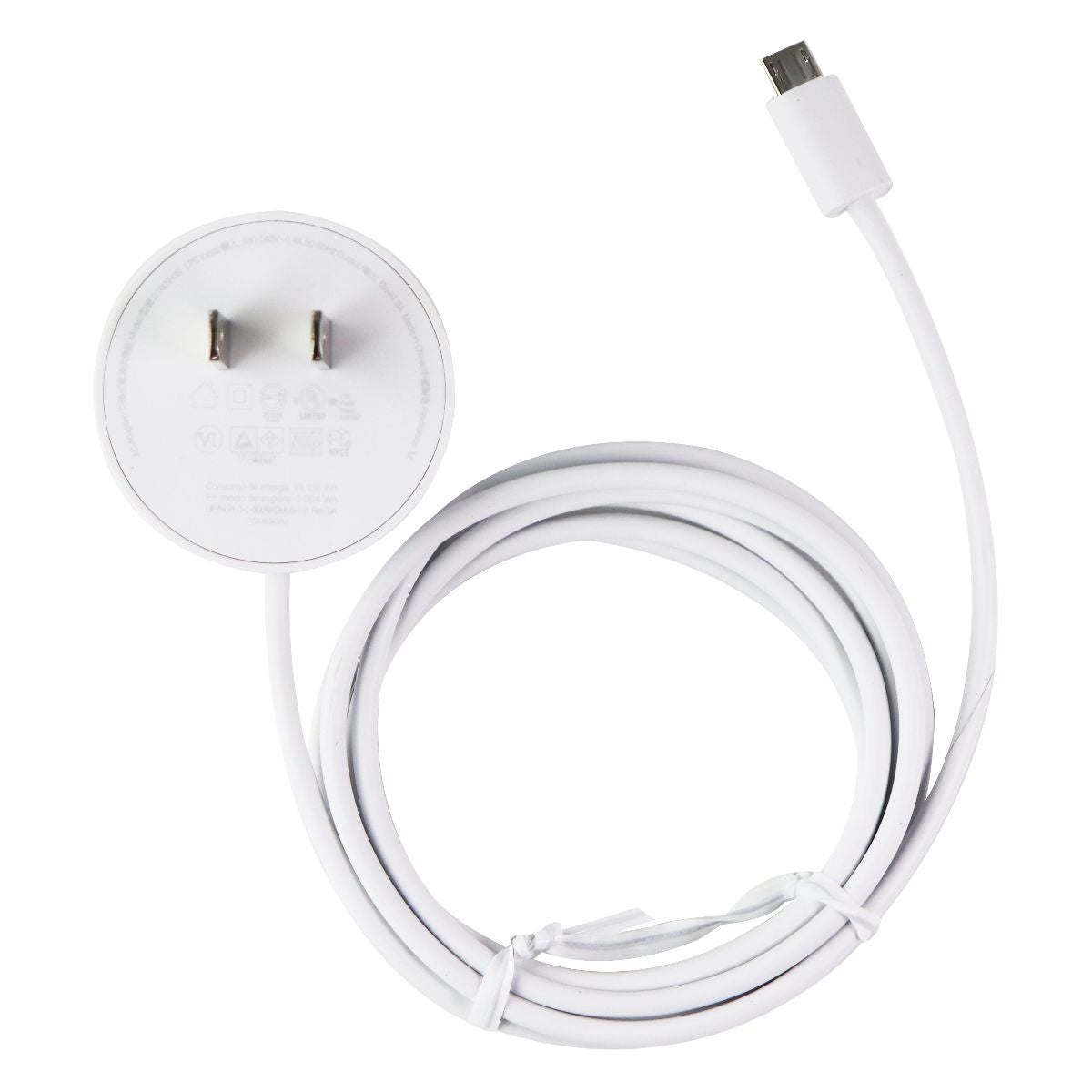 Google 5-Foot (5V/1.8A) Micro-USB Wall Charger - White (G1009-US) Multipurpose Batteries & Power - Multipurpose AC to DC Adapters Google - Simple Cell Bulk Wholesale Pricing - USA Seller