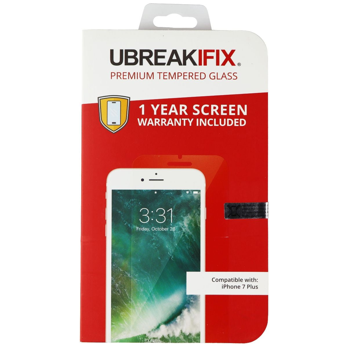 UBREAKIFIX Tempered Glass Screen Protector for Apple iPhone 7 Plus Cell Phone - Screen Protectors UBREAKIFIX - Simple Cell Bulk Wholesale Pricing - USA Seller