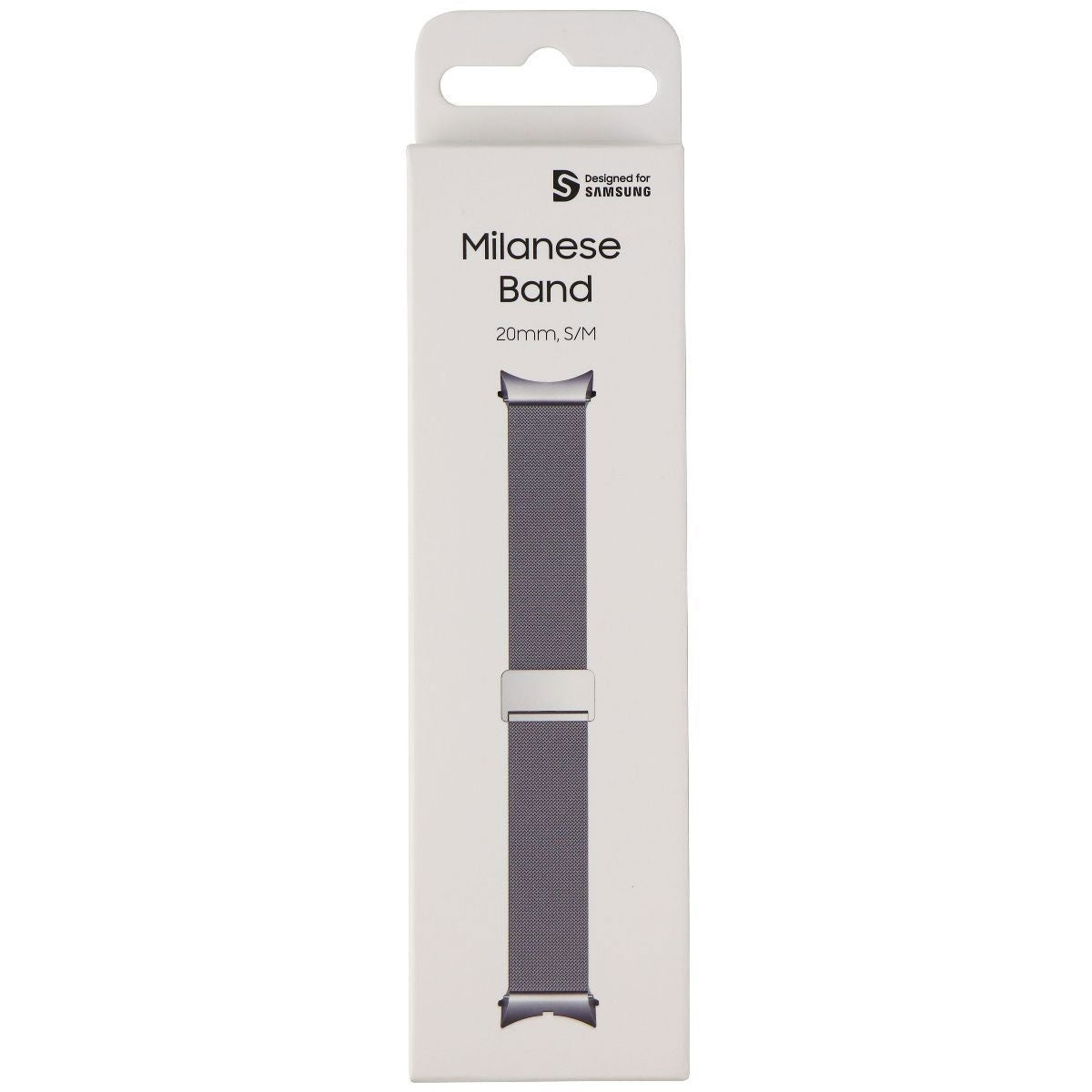 Samsung (S/M) 20mm Milanese Band for Galaxy Watch4 (40mm Only) - Silver Smart Watch Accessories - Watch Bands Samsung - Simple Cell Bulk Wholesale Pricing - USA Seller