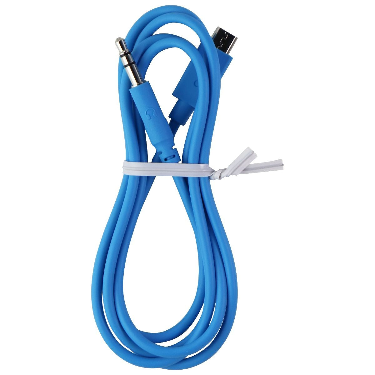 Replacement JLab Micro USB to 3.5mm Adapter Cable for JLab Headphones - Blue Portable Audio - Cables & Adapters JLAB - Simple Cell Bulk Wholesale Pricing - USA Seller