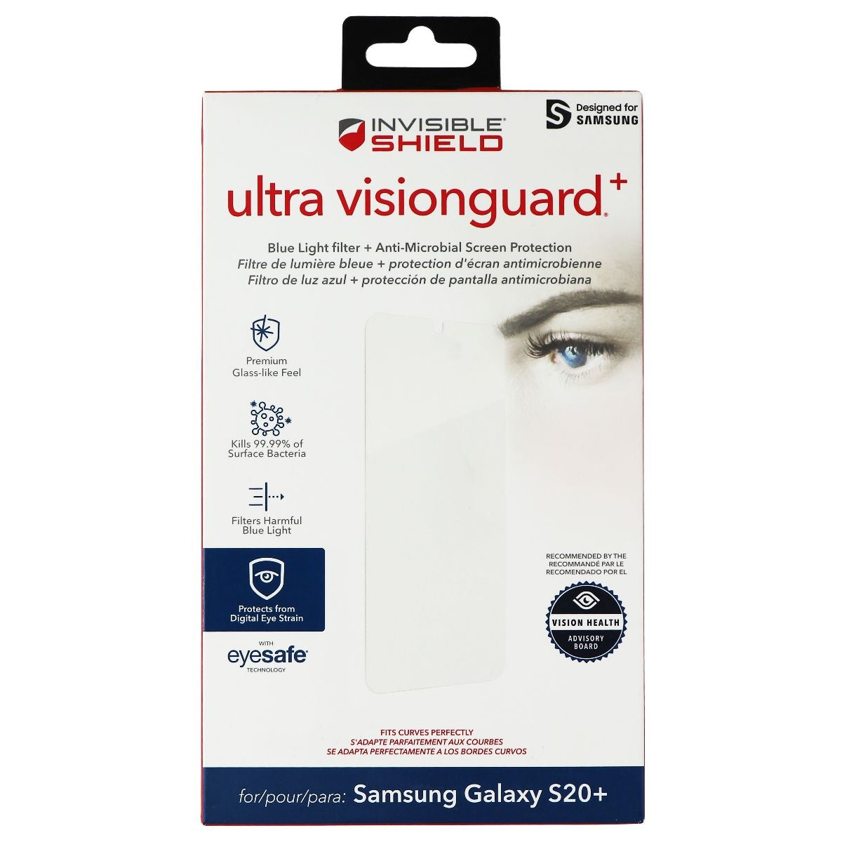 ZAGG InvisibleShield Ultra VisionGuard+ Screen Protector for Samsung Galaxy S20+ Cell Phone - Screen Protectors Zagg - Simple Cell Bulk Wholesale Pricing - USA Seller