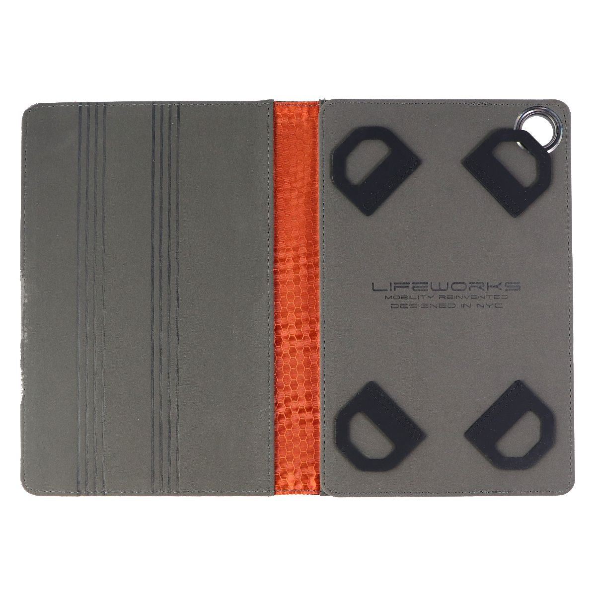 Lifeworks Universal Voyager Series Case for 7-8-inch Tablets - Black / Orange iPad/Tablet Accessories - Cases, Covers, Keyboard Folios Lifeworks - Simple Cell Bulk Wholesale Pricing - USA Seller