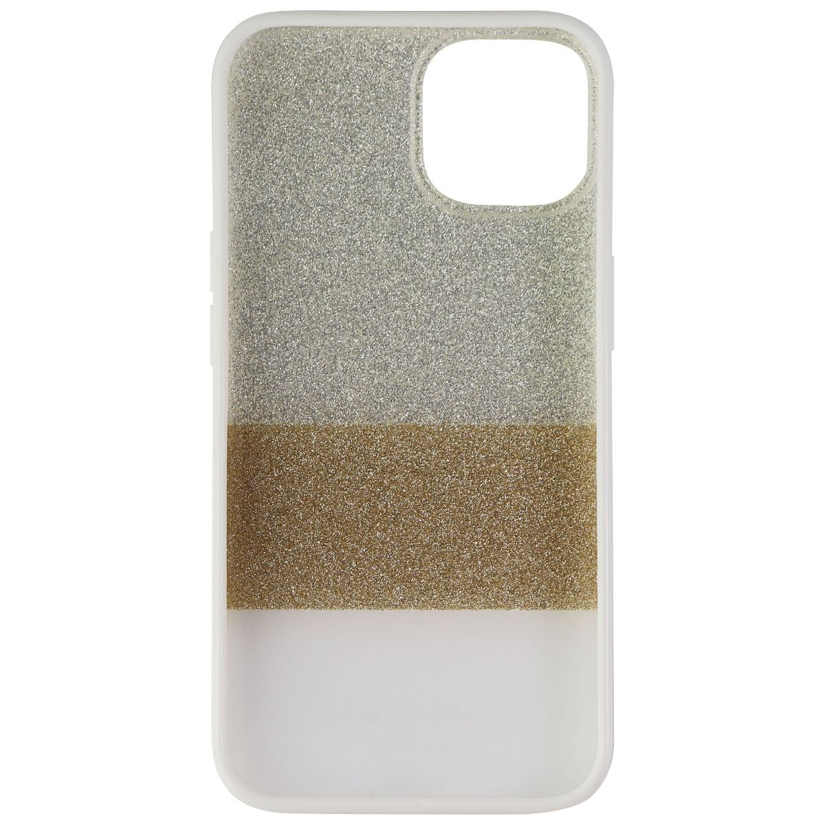 Kate Spade Protective Hardshell Case for iPhone 13 - Glitter Block White