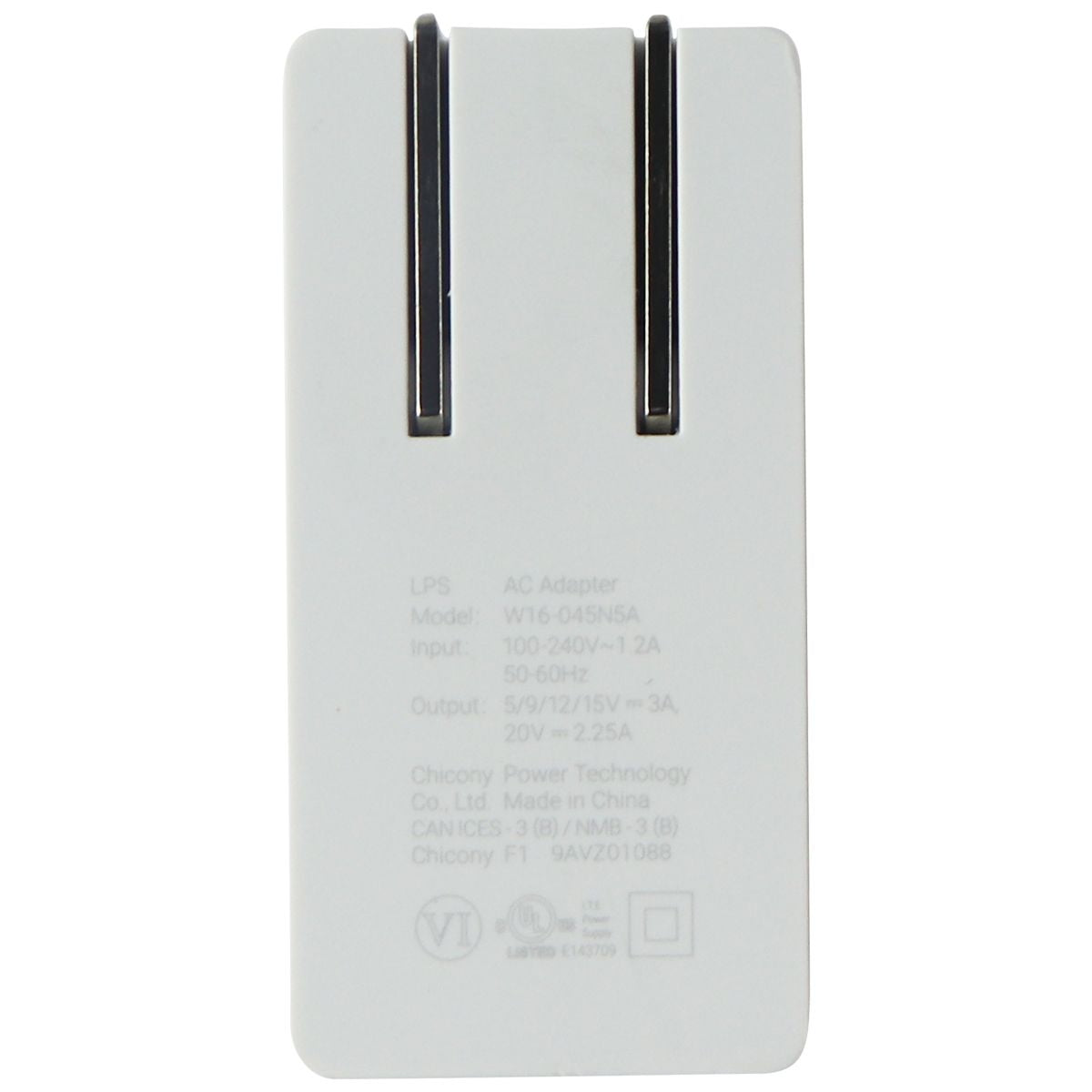 Google Pixelbook (45W) USB-C Adaptive Wall Adapter W16-045N5A - White Computer Accessories - Laptop Power Adapters/Chargers Google - Simple Cell Bulk Wholesale Pricing - USA Seller