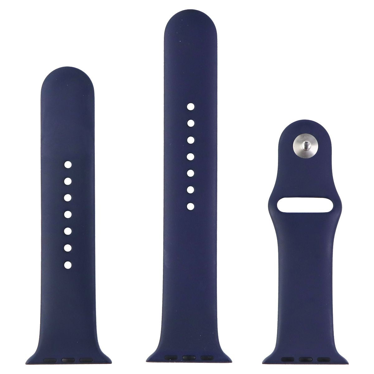 Apple (42mm) Sport Band for Apple Watch 42/44/45mm All Series - Deep Navy Blue Smart Watch Accessories - Watch Bands Apple - Simple Cell Bulk Wholesale Pricing - USA Seller