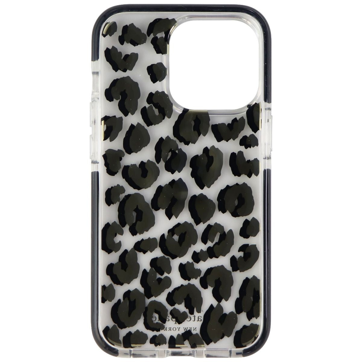 Kate Spade Defensive Hardshell Case for iPhone 13 Pro - City Leopard Black/Clear Cell Phone - Cases, Covers & Skins Kate Spade - Simple Cell Bulk Wholesale Pricing - USA Seller