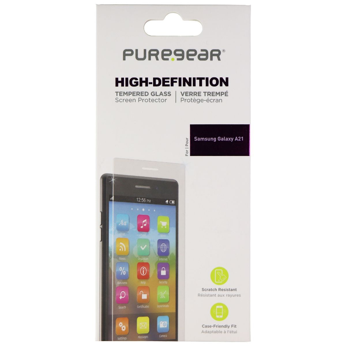 PureGear HD Tempered Glass Screen Protector for Samsung Galaxy A21 - Clear Cell Phone - Screen Protectors PureGear - Simple Cell Bulk Wholesale Pricing - USA Seller