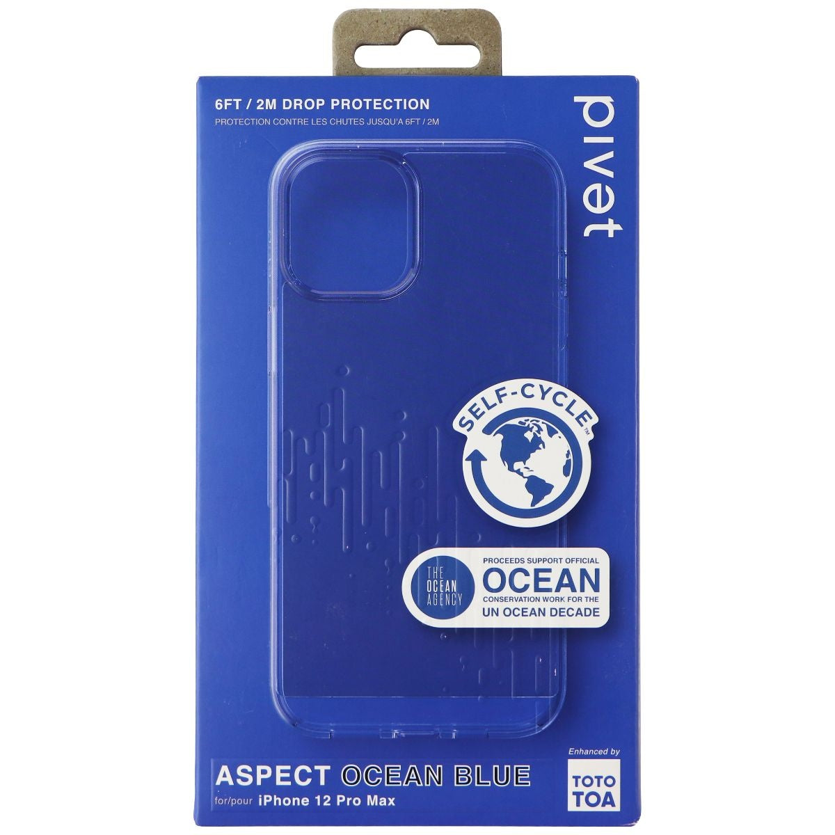 Pivet Aspect Case for Apple iPhone 12 Pro Max - Ocean Blue Cell Phone - Cases, Covers & Skins Pivet - Simple Cell Bulk Wholesale Pricing - USA Seller