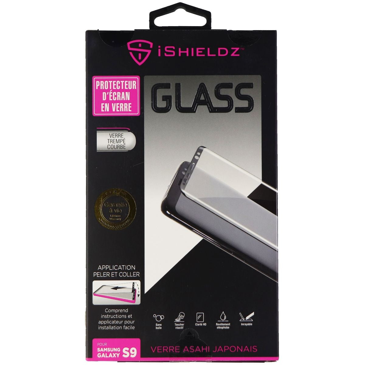 iShieldz Asahi Glass Screen Protector for Samsung Galaxy S9 - Clear Cell Phone - Cases, Covers & Skins iShieldz - Simple Cell Bulk Wholesale Pricing - USA Seller