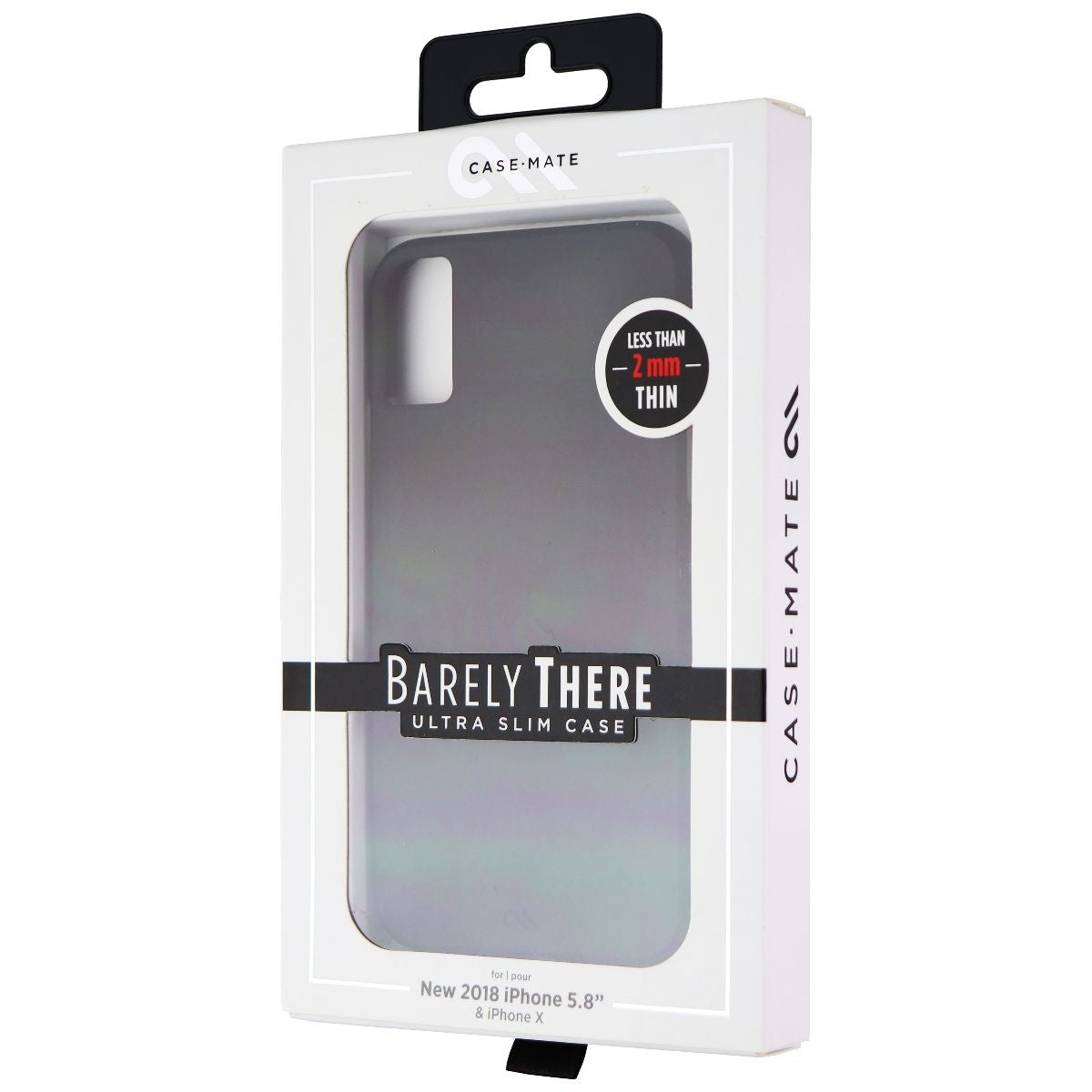 Case-Mate Barely There Case for iPhone Xs and iPhone X - Matte Black Cell Phone - Cases, Covers & Skins Case-Mate - Simple Cell Bulk Wholesale Pricing - USA Seller
