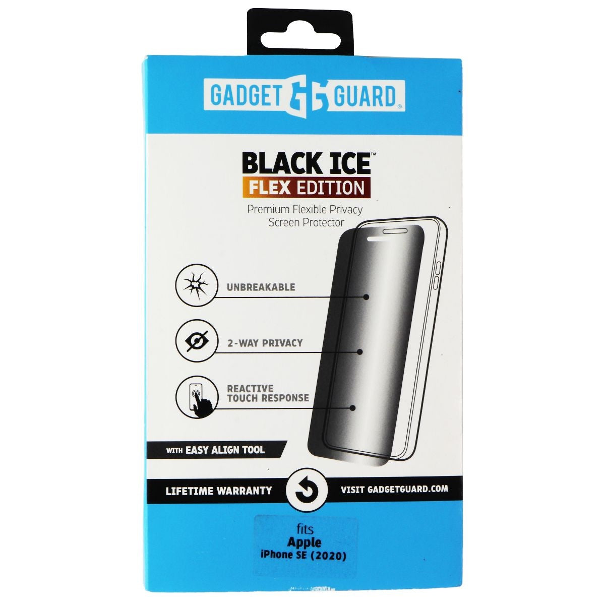 Gadget Guard Black Ice Flex Edition Screen Protector for Apple iPhone SE (2020) Cell Phone - Screen Protectors Gadget Guard - Simple Cell Bulk Wholesale Pricing - USA Seller