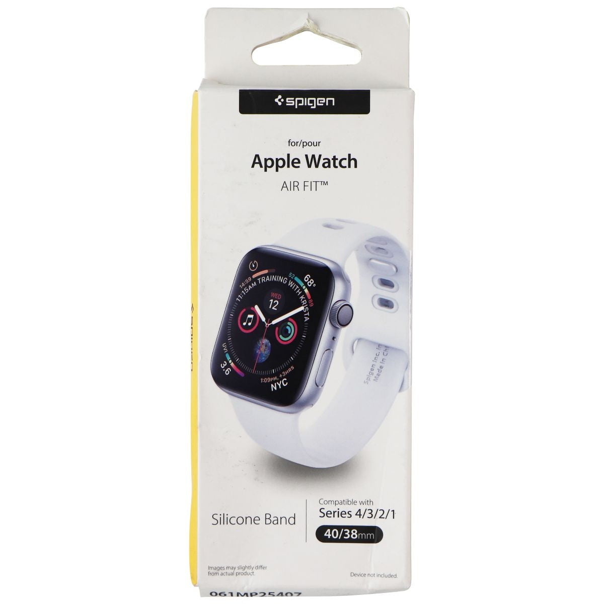 Spigen Silicone Air Fit Watch Band For Apple Watch (41/40/38mm) - White Smart Watch Accessories - Watch Bands Spigen - Simple Cell Bulk Wholesale Pricing - USA Seller