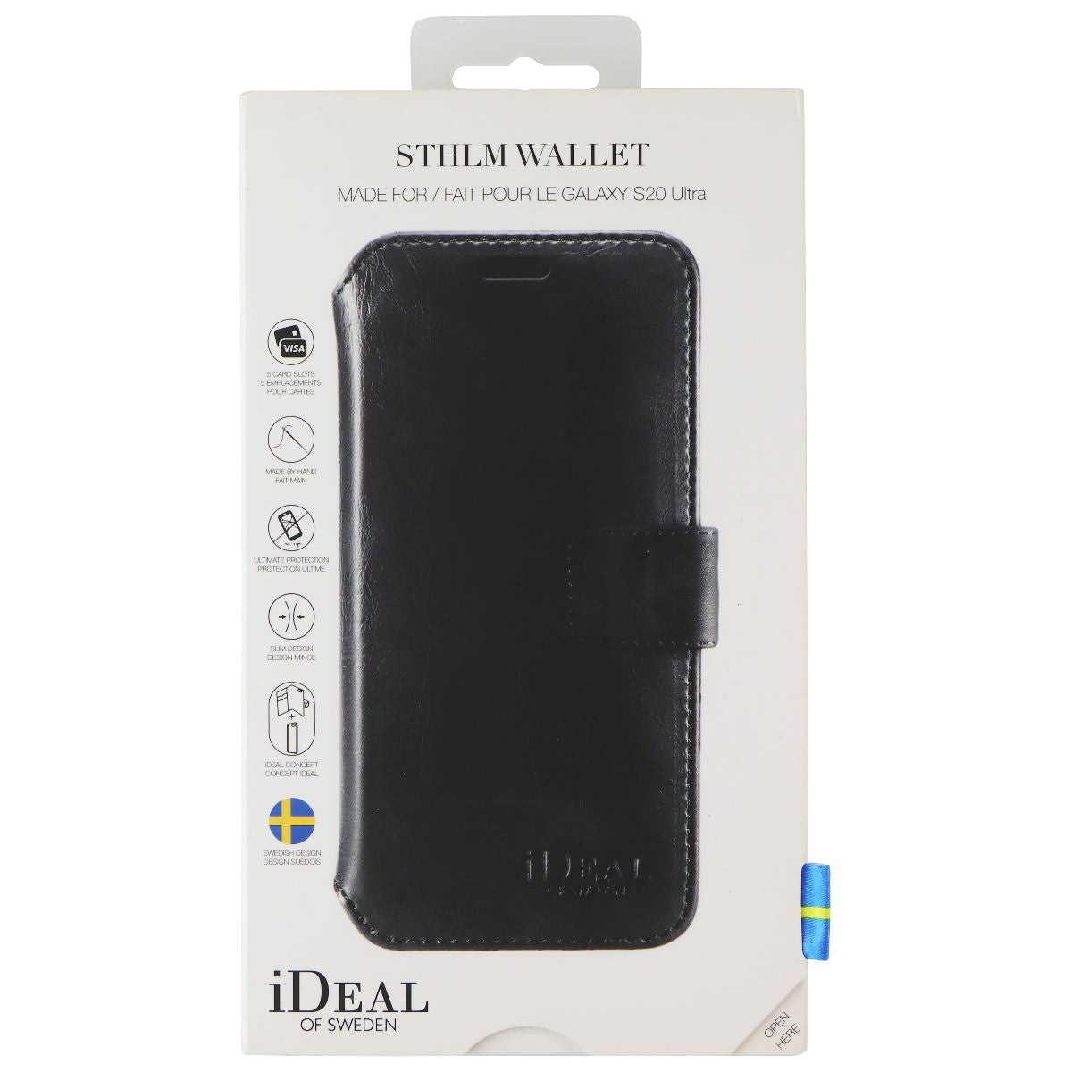 iDeal of Sweden STHLM Wallet Case for Samsung Galaxy S20 Ultra - Black Cell Phone - Cases, Covers & Skins iDeal of Sweden - Simple Cell Bulk Wholesale Pricing - USA Seller