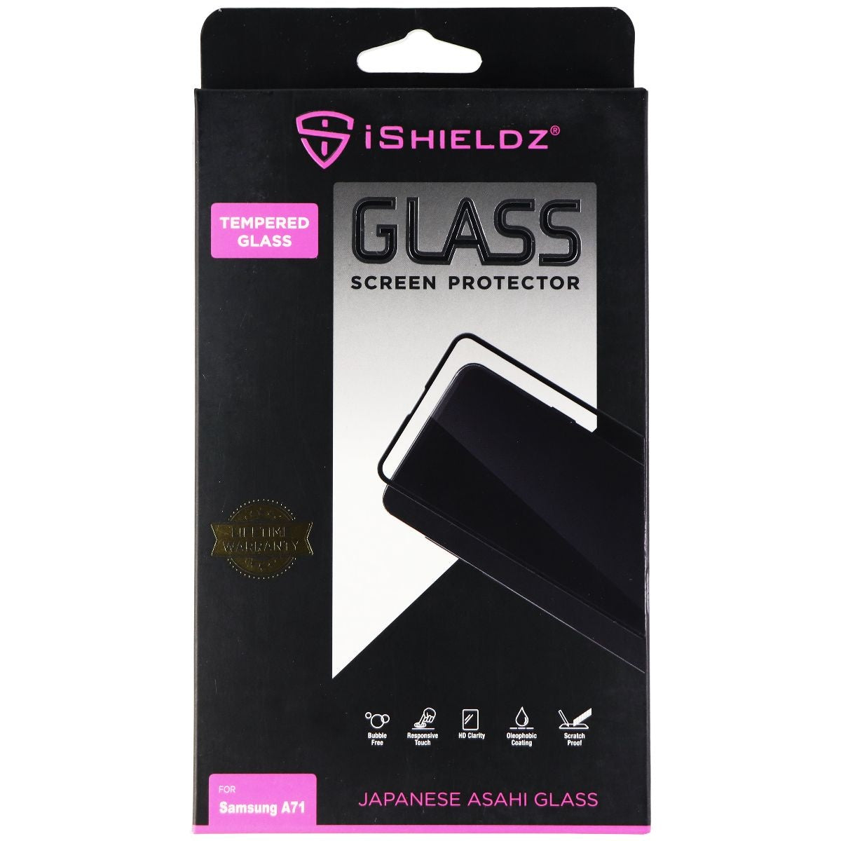 iShieldz Tempered Glass with Applicator for Samsung Galaxy A71 - Clear Cell Phone - Screen Protectors iShieldz - Simple Cell Bulk Wholesale Pricing - USA Seller