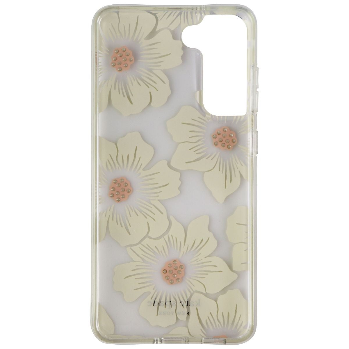 Kate Spade Protective Hardshell Case for Galaxy S21 FE 5G - HollyHock Floral Cell Phone - Cases, Covers & Skins Kate Spade - Simple Cell Bulk Wholesale Pricing - USA Seller