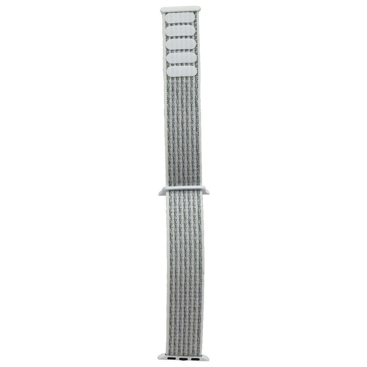 Generic One Piece Sport Loop Band for Apple Watch (38/40/41mm) - White/Gray Smart Watch Accessories - Watch Bands Unbranded - Simple Cell Bulk Wholesale Pricing - USA Seller