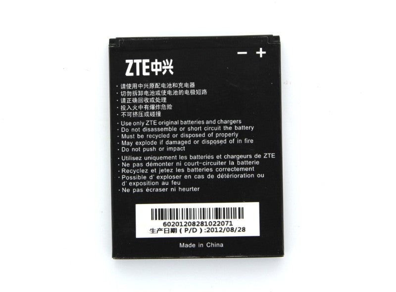ZTE Rechargeable (1,650mAh) OEM Battery for Warp Sequent (Li3716T42P3H594650)