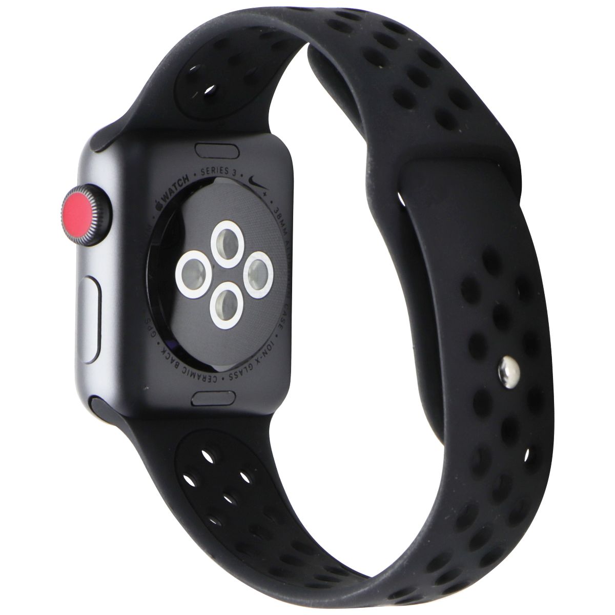 Apple Watch Nike+ Series 3 (GPS+LTE) (A1860) 38mm Space Gray AL/BLK Nike Sp Band Smart Watches Apple - Simple Cell Bulk Wholesale Pricing - USA Seller