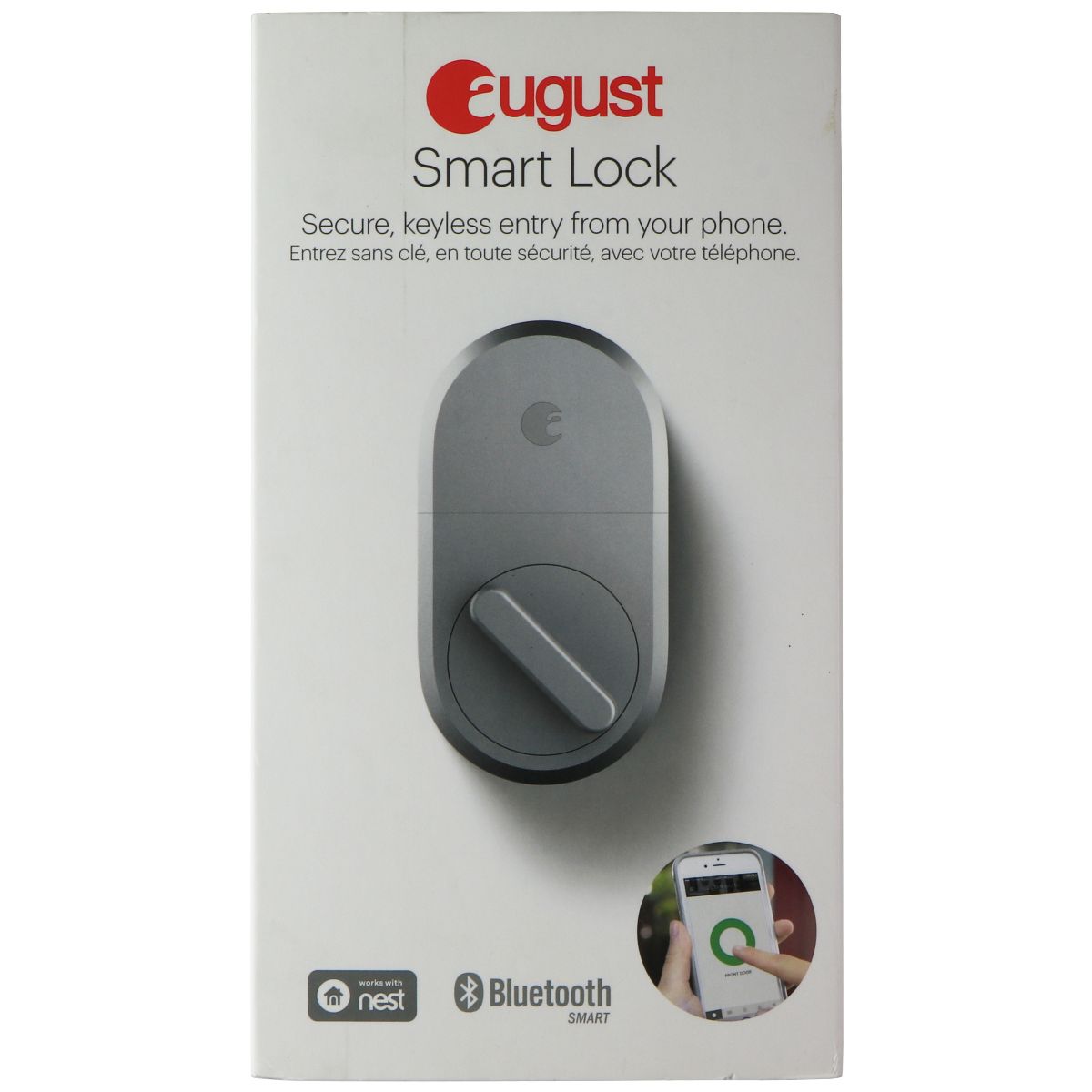 August Smart Lock (3rd Gen) - Keyless Entry for Your Home - Silver (ASL-3B) Home Improvement - Other Home Improvement August - Simple Cell Bulk Wholesale Pricing - USA Seller