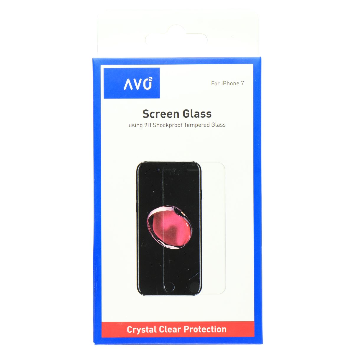 AVO2 Screen Glass Series Tempered Glass Protector for Apple iPhone 7 - Clear Cell Phone - Screen Protectors AVO2 - Simple Cell Bulk Wholesale Pricing - USA Seller