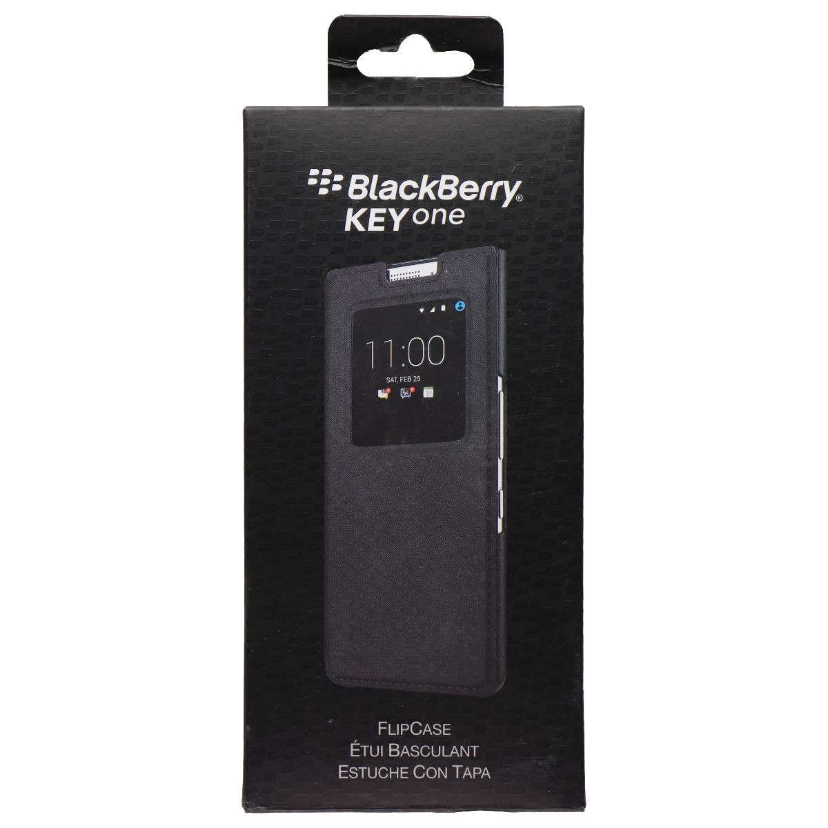 BlackBerry Flip Case for BlackBerry KeyOne Smartphones - Black (FCB100) Cell Phone - Cases, Covers & Skins Blackberry - Simple Cell Bulk Wholesale Pricing - USA Seller