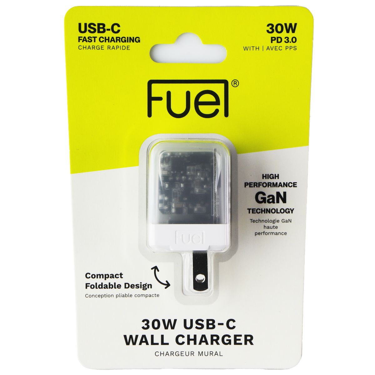 FUEL (30W) USB-C Fast Charging Translucent Wall Charger - Frosted White Cell Phone - Cables & Adapters FUEL - Simple Cell Bulk Wholesale Pricing - USA Seller