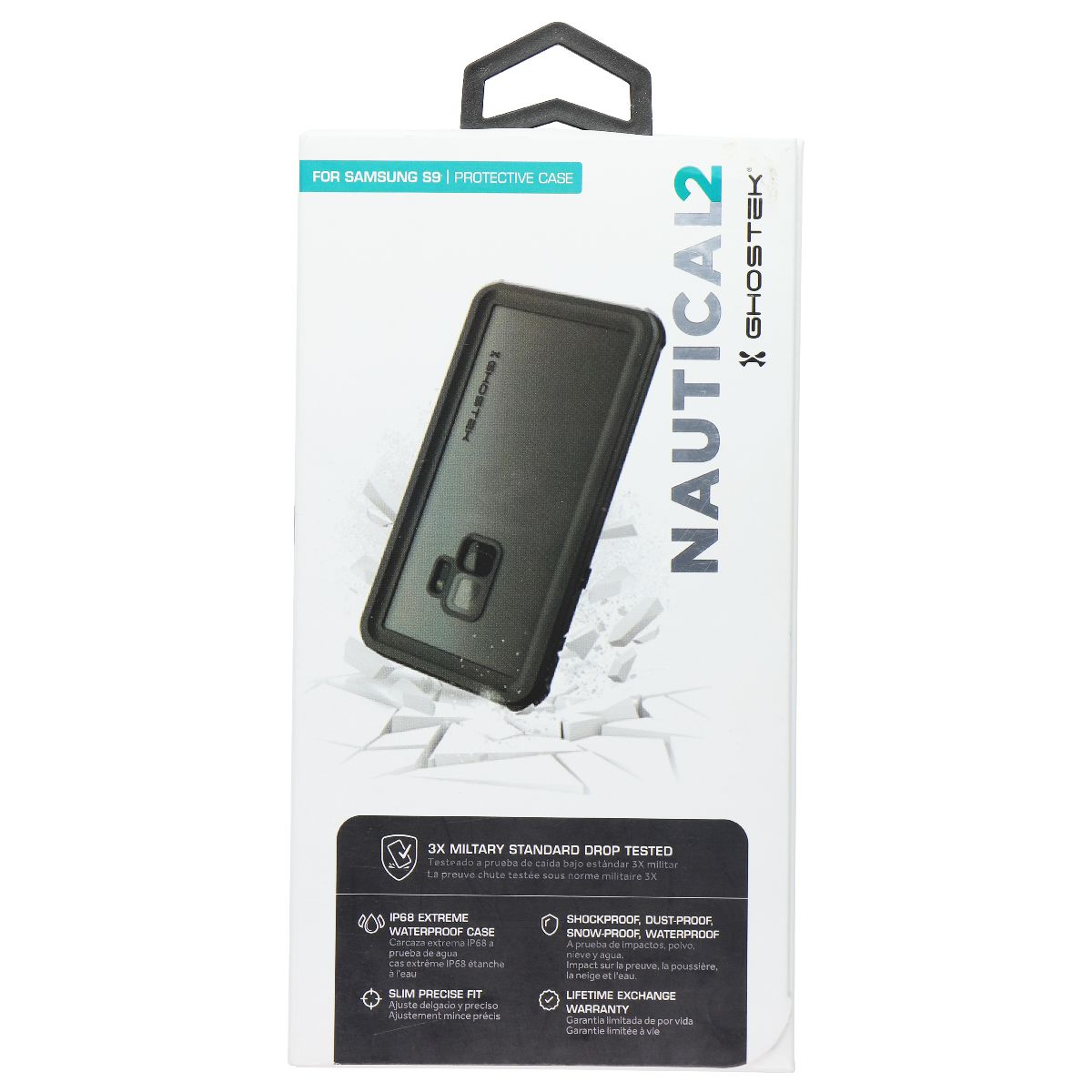 Ghostek Nautical2 Series Hard Case for Samsung Galaxy S9 - Black / Black Cell Phone - Cases, Covers & Skins Ghostek - Simple Cell Bulk Wholesale Pricing - USA Seller