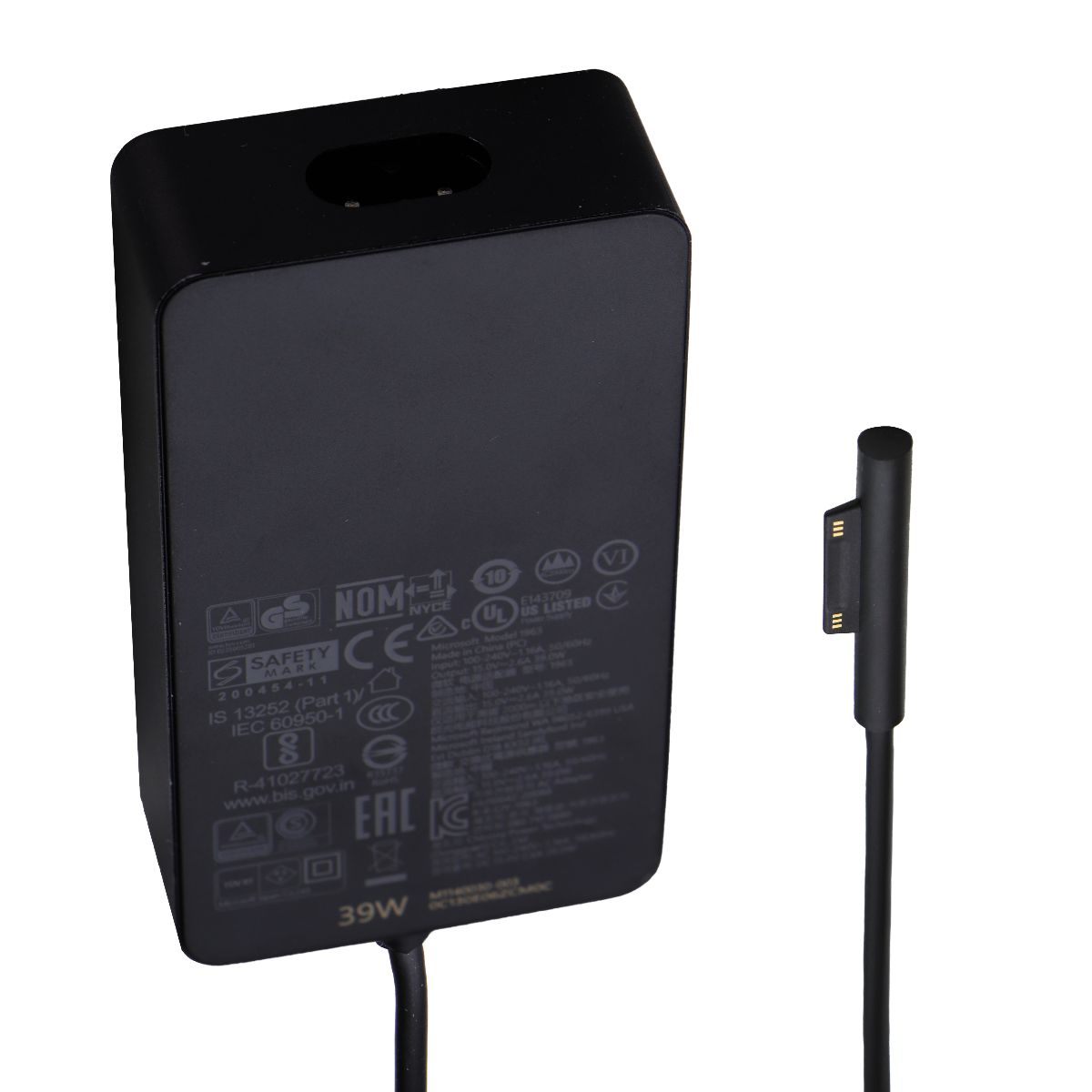 Microsoft 1963 (39W) Microsoft 12 Surface Go AC Adapter - Black (M1140030-003) Multipurpose Batteries & Power - Multipurpose AC to DC Adapters Microsoft - Simple Cell Bulk Wholesale Pricing - USA Seller