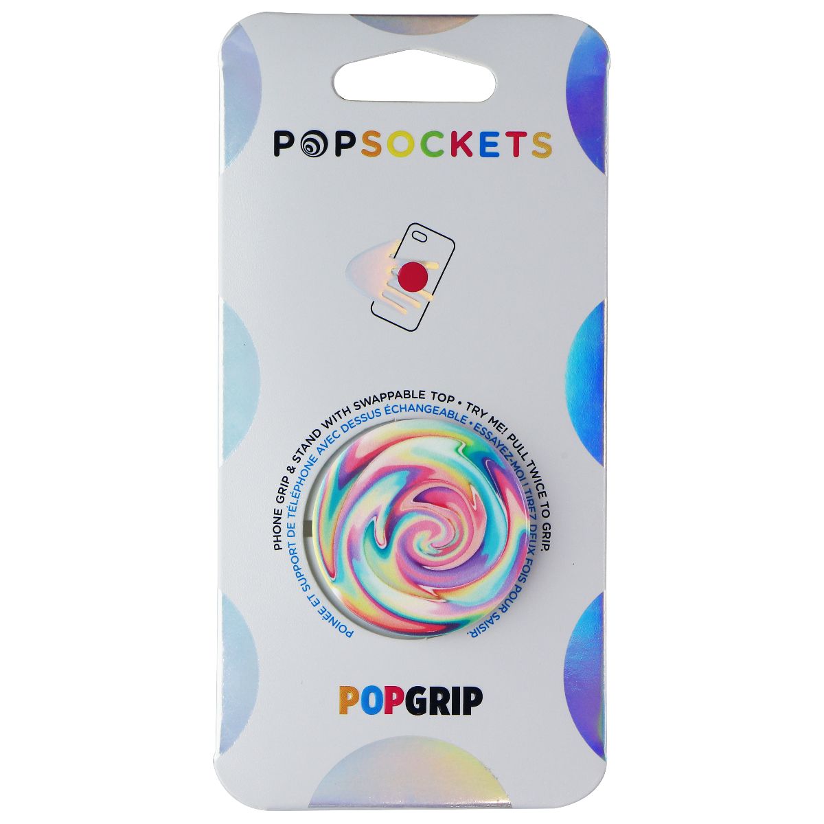 PopSockets PopGrip Swappable Grip and Stand - Jawbreaker Gloss Cell Phone - Mounts & Holders PopSockets - Simple Cell Bulk Wholesale Pricing - USA Seller