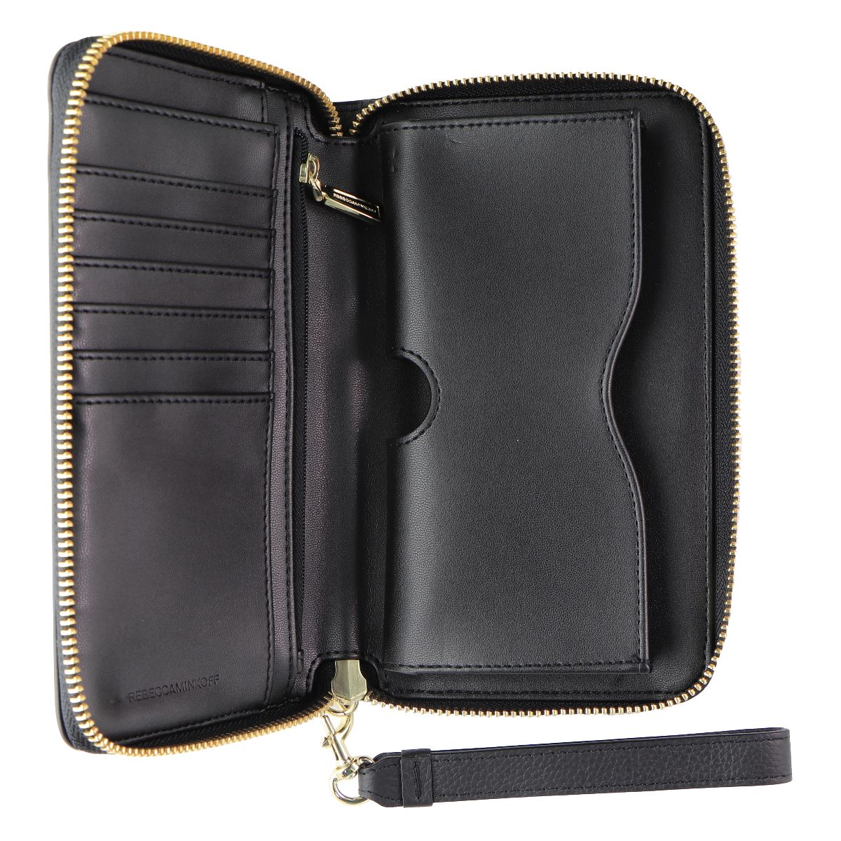 Rebecca Minkoff Regan Wristlet Wallet Case for Most Smartphones - Black Cell Phone - Cases, Covers & Skins Rebecca Minkoff - Simple Cell Bulk Wholesale Pricing - USA Seller