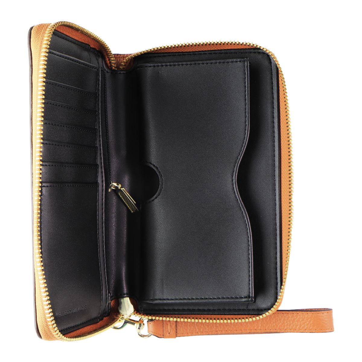 Rebecca Minkoff Regan Wristlet Wallet Case for Most Smartphones - Almond Brown Cell Phone - Cases, Covers & Skins Rebecca Minkoff - Simple Cell Bulk Wholesale Pricing - USA Seller