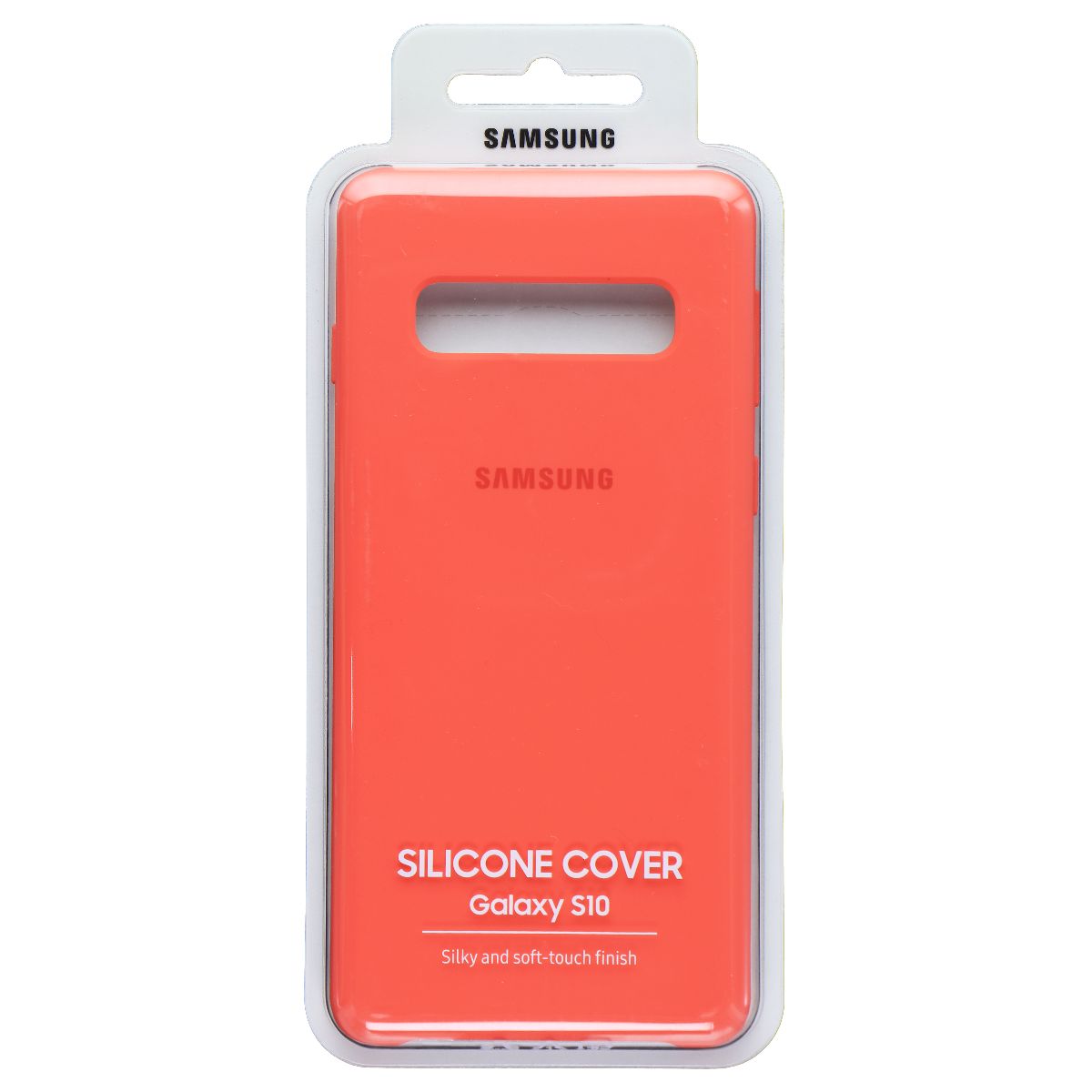 Samsung Official Silicone Cover Case for Samsung Galaxy S10 - Coral Red Cell Phone - Cases, Covers & Skins Samsung - Simple Cell Bulk Wholesale Pricing - USA Seller