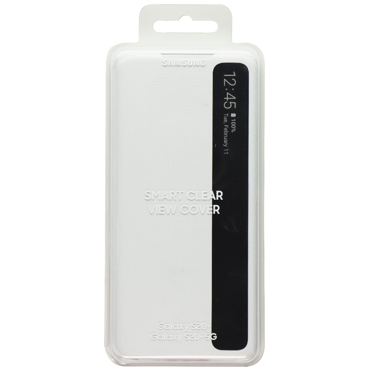 Samsung Smart Clear View Cover Case for Galaxy S20+ (PLUS) / 20+ (5G) - White Cell Phone - Cases, Covers & Skins Samsung - Simple Cell Bulk Wholesale Pricing - USA Seller