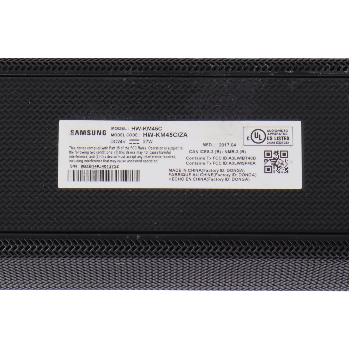 Samsung HW-KM45C Soundbar Only - Black Home Multimedia - Home Speakers & Subwoofers Samsung - Simple Cell Bulk Wholesale Pricing - USA Seller