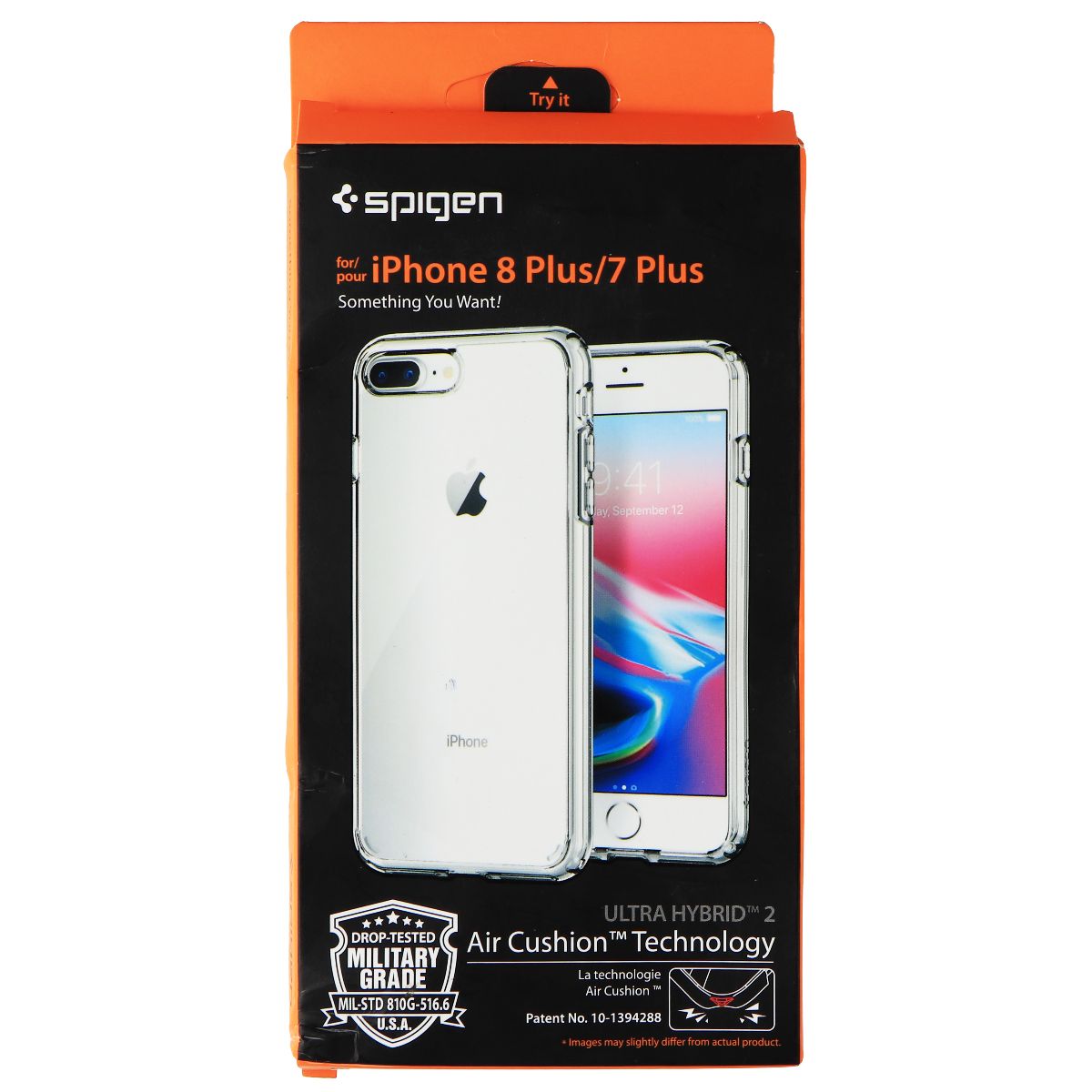 Spigen Ultra Hybrid 2 Series Case for Apple iPhone 8+ / 7+ PLUS - Crystal Clear Cell Phone - Cases, Covers & Skins Spigen - Simple Cell Bulk Wholesale Pricing - USA Seller