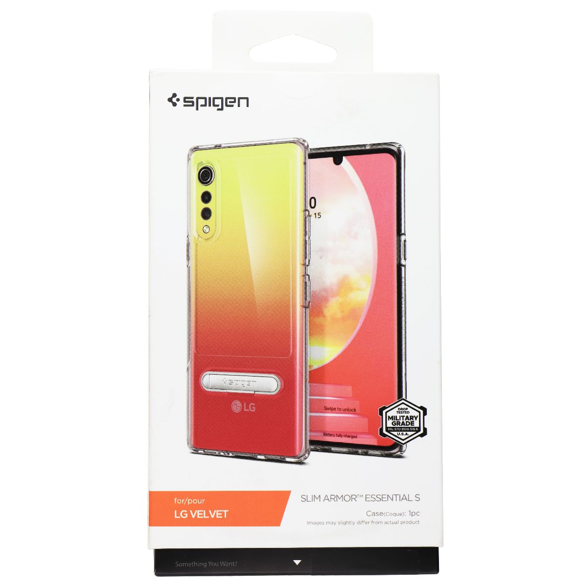 Spigen Slim Armor Essential S Case for LG Velvet - Clear Cell Phone - Cases, Covers & Skins Spigen - Simple Cell Bulk Wholesale Pricing - USA Seller
