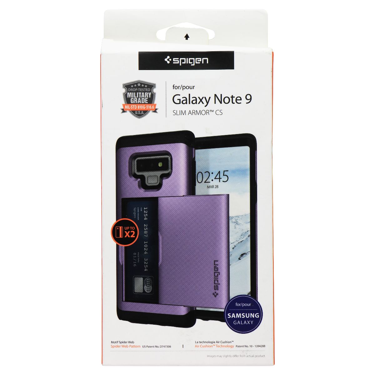 Spigen Slim Armor CS Series Dual Layer Case for Samsung Galaxy Note9 - Lavender Cell Phone - Cases, Covers & Skins Spigen - Simple Cell Bulk Wholesale Pricing - USA Seller
