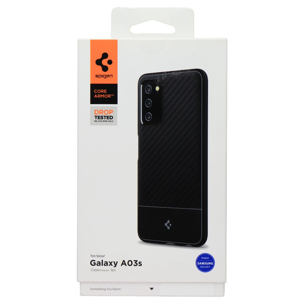 Spigen Core Armor Series Case for Samsung Galaxy A03s - Matte Black Cell Phone - Cases, Covers & Skins Spigen - Simple Cell Bulk Wholesale Pricing - USA Seller