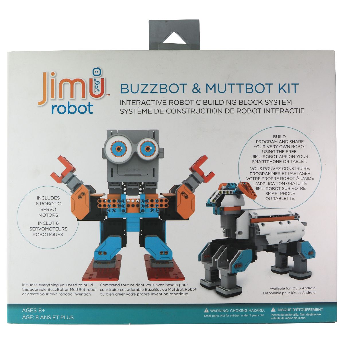 Jimu Robot - Bussbot & Buttbot Interactive Building Block System (Ages 8+) Robots, Monsters & Space Toys - Robots UBTECH - Simple Cell Bulk Wholesale Pricing - USA Seller