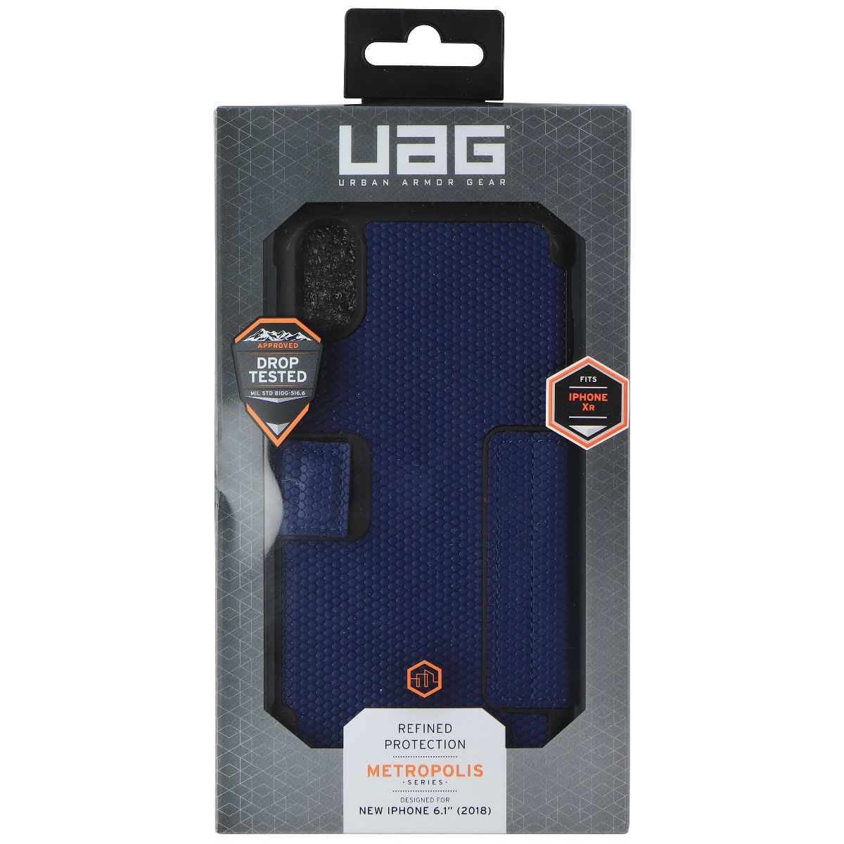 Urban Armor Gear UAG Metropolis Series Case for Apple iPhone XR - Navy Cell Phone - Cases, Covers & Skins Urban Armor Gear - Simple Cell Bulk Wholesale Pricing - USA Seller