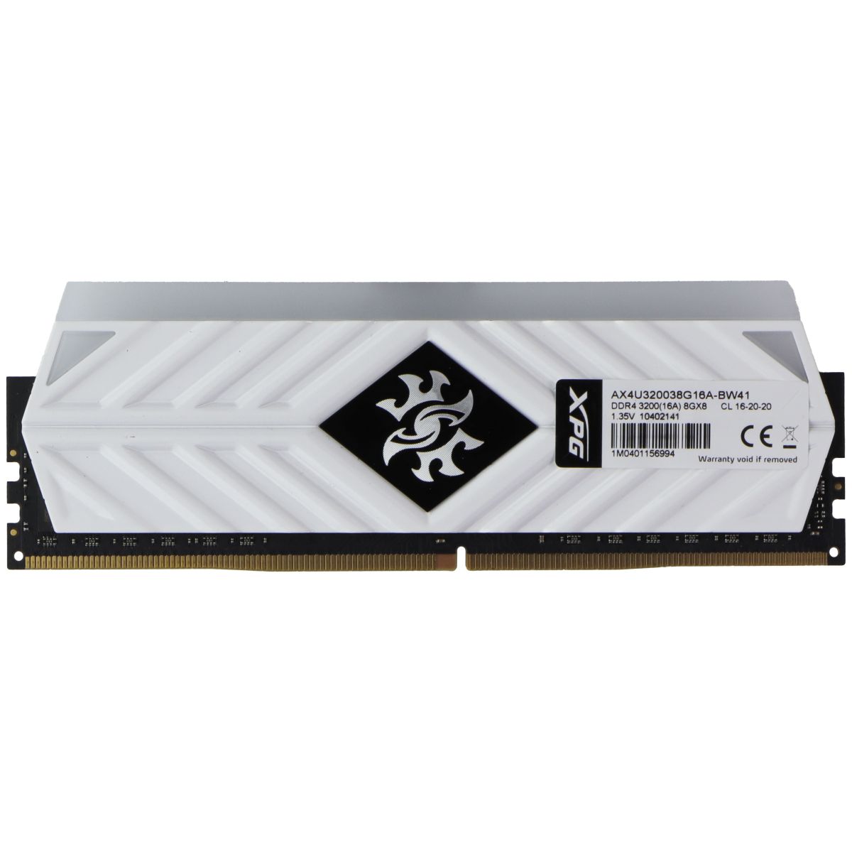XPG Spectrix (8GB) DDR4 3200MHz CL16 Desktop RAM RGB Memory AX4U320038G16A-BW41 Computer Parts - Memory (RAM) XPG - Simple Cell Bulk Wholesale Pricing - USA Seller
