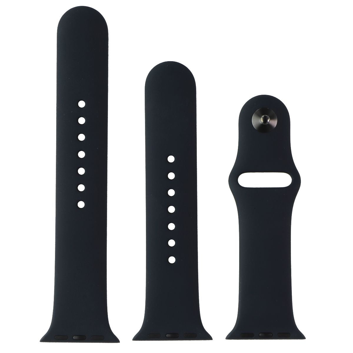 Apple (41mm) Sport Band Full Set for Apple Watch 38/40/41mm - Black Smart Watch Accessories - Watch Bands Apple - Simple Cell Bulk Wholesale Pricing - USA Seller