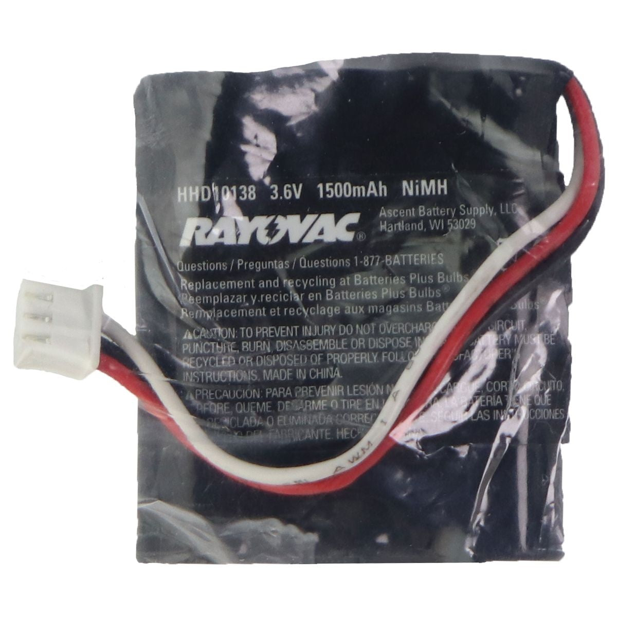 Rayovac 3.8V Rechargeable 1500mAh NiMH Battery (HHD10138) Cell Phone - Batteries Rayovac - Simple Cell Bulk Wholesale Pricing - USA Seller