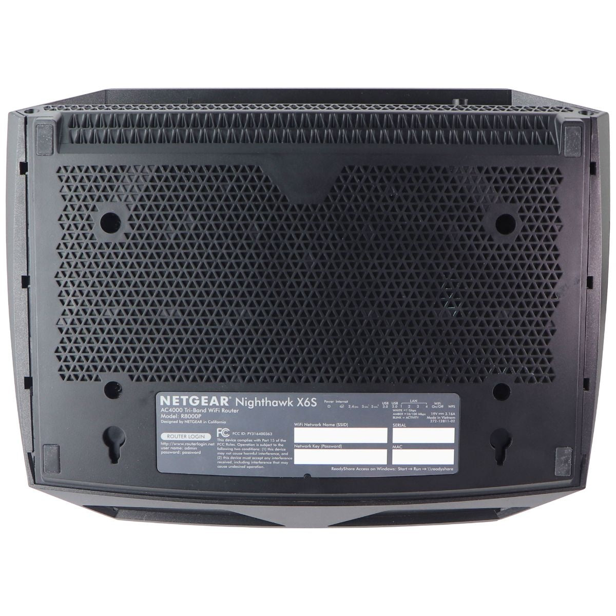 NETGEAR Nighthawk X6S Smart Wi-Fi Router (R8000P) AC4000 (Up to 4000 Mbps) Networking - Wireless Wi-Fi Routers Netgear - Simple Cell Bulk Wholesale Pricing - USA Seller