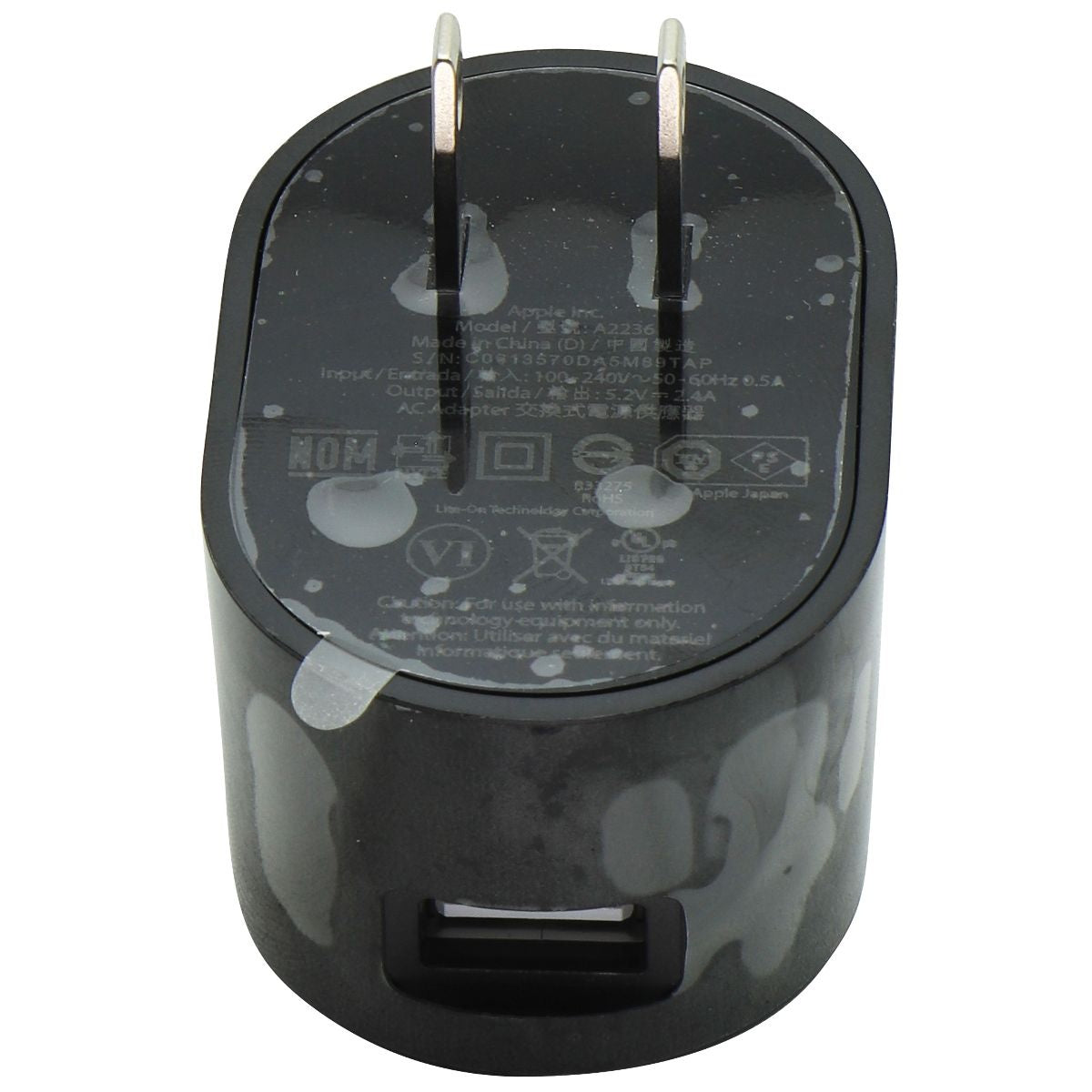 Beats OEM (5.2V/2.4A) USB AC Adapter Wall Charger - Black (A2236) Cell Phone - Chargers & Cradles Beats by Dr. Dre - Simple Cell Bulk Wholesale Pricing - USA Seller