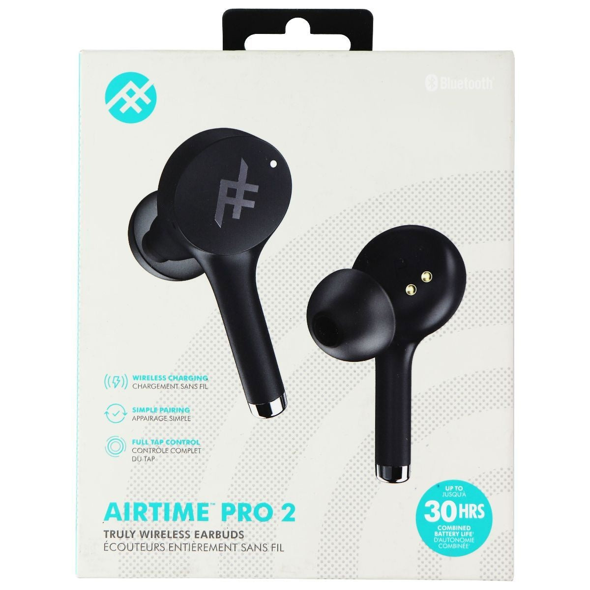 iFrogz Airtime Pro 2 Truly Wireless Earbuds - Black Portable Audio - Headphones iFrogz - Simple Cell Bulk Wholesale Pricing - USA Seller